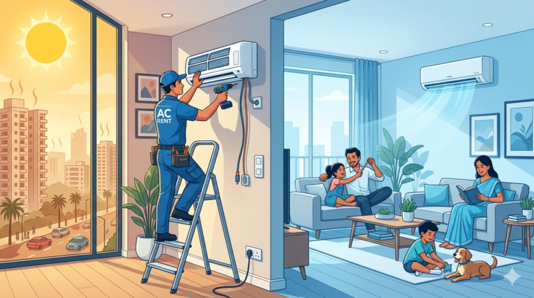 Affordable AC rent in Delhi for homes and offices in Uttam Nagar